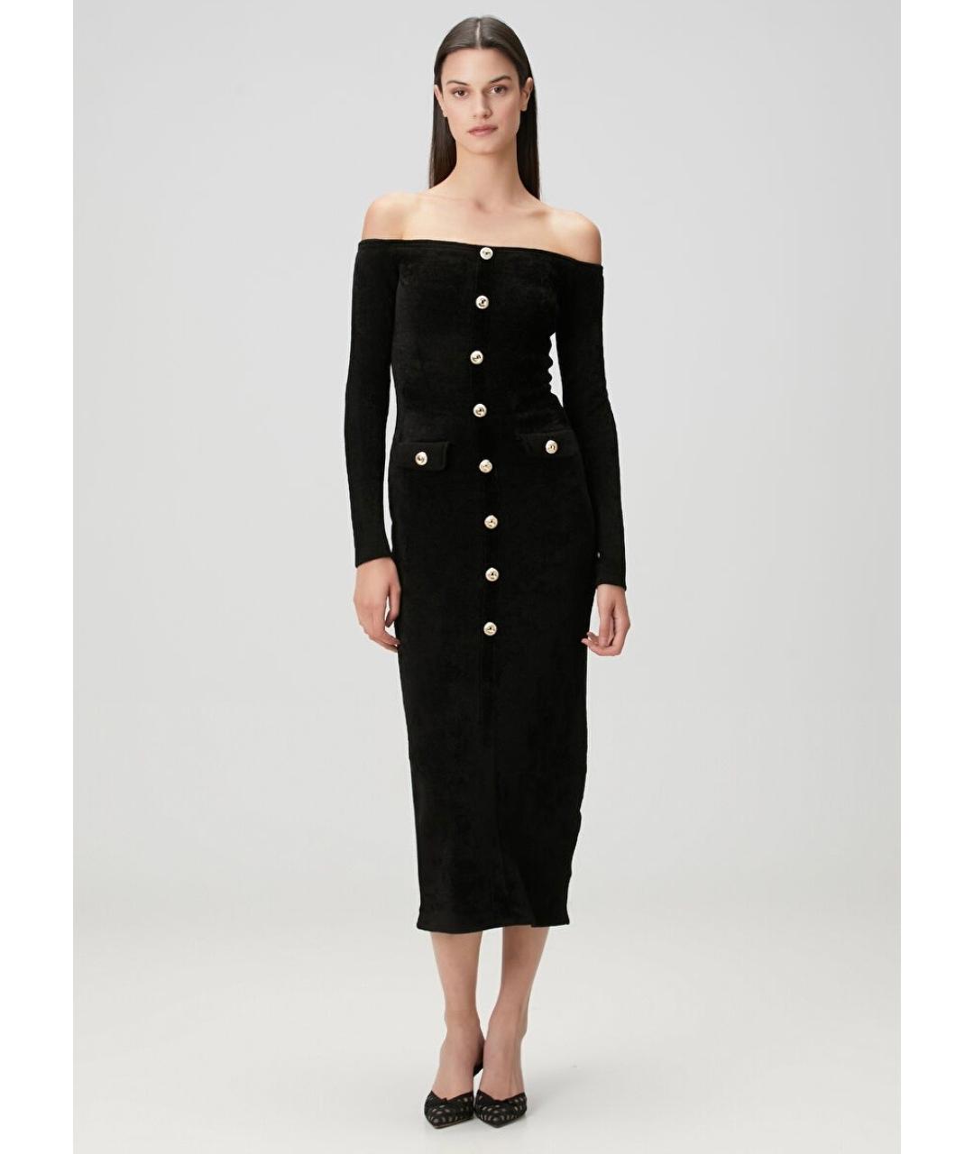 SELF-PORTRAIT Черное коктейльное платье, фото 8