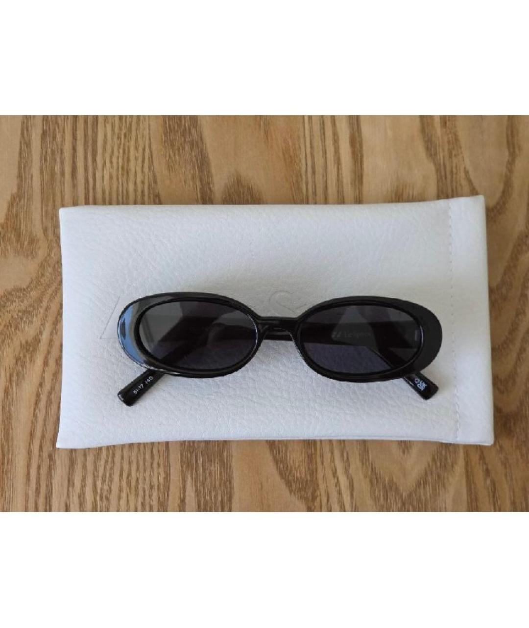 LE SPECS Черные пластиковые солнцезащитные очки, фото 6