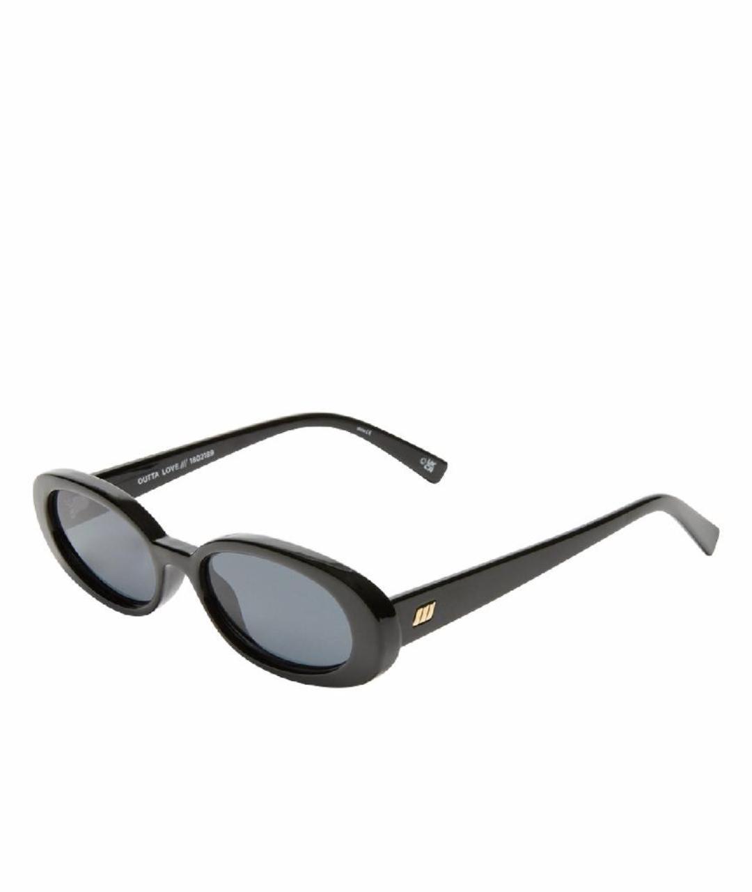 LE SPECS Черные пластиковые солнцезащитные очки, фото 1