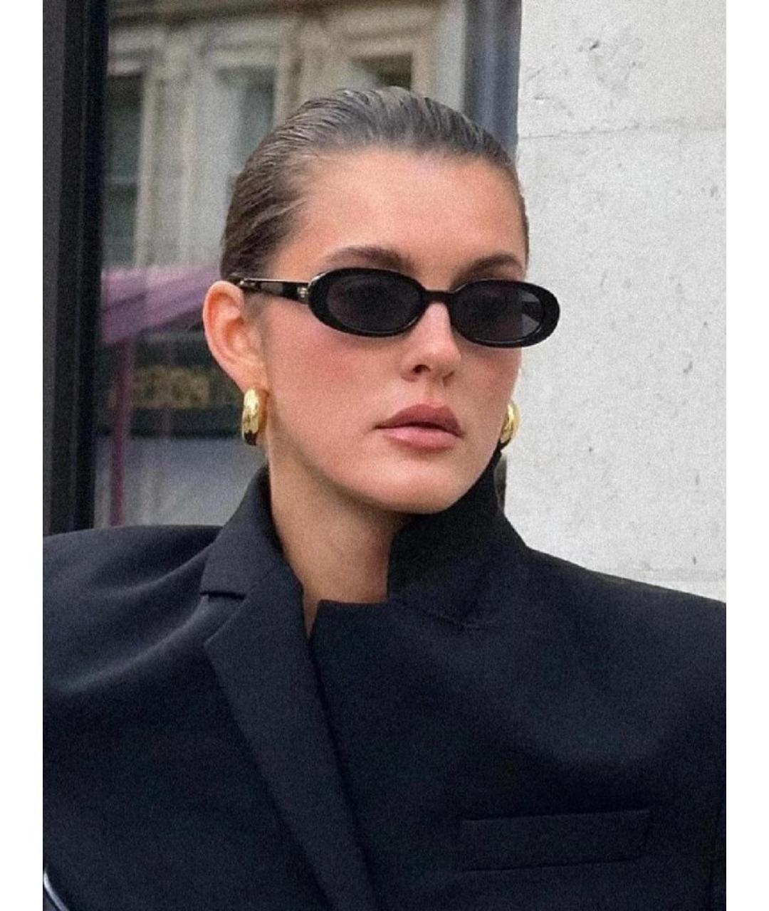 LE SPECS Черные пластиковые солнцезащитные очки, фото 5