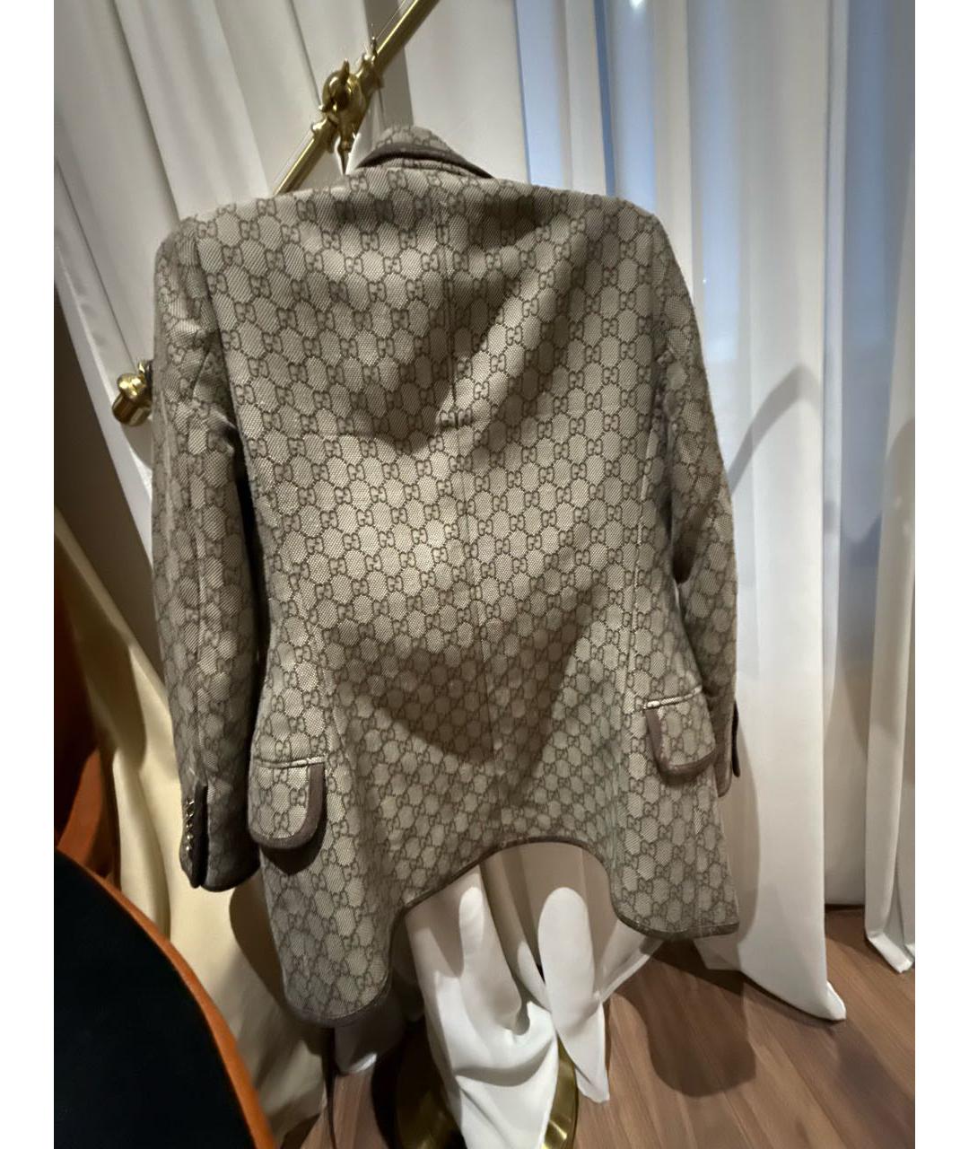 GUCCI Коричневый твидовый жакет/пиджак, фото 2