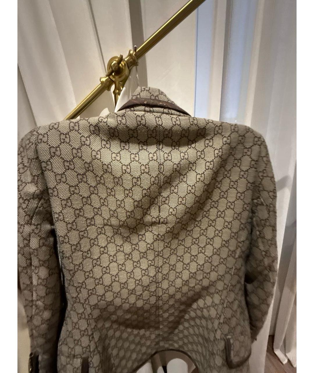 GUCCI Коричневый твидовый жакет/пиджак, фото 3