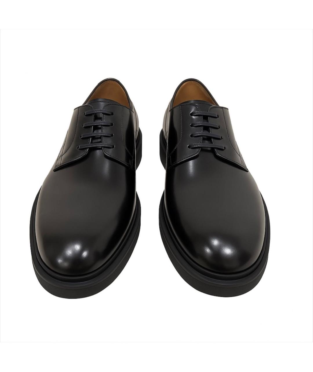 GIANVITO ROSSI Черные кожаные туфли, фото 2