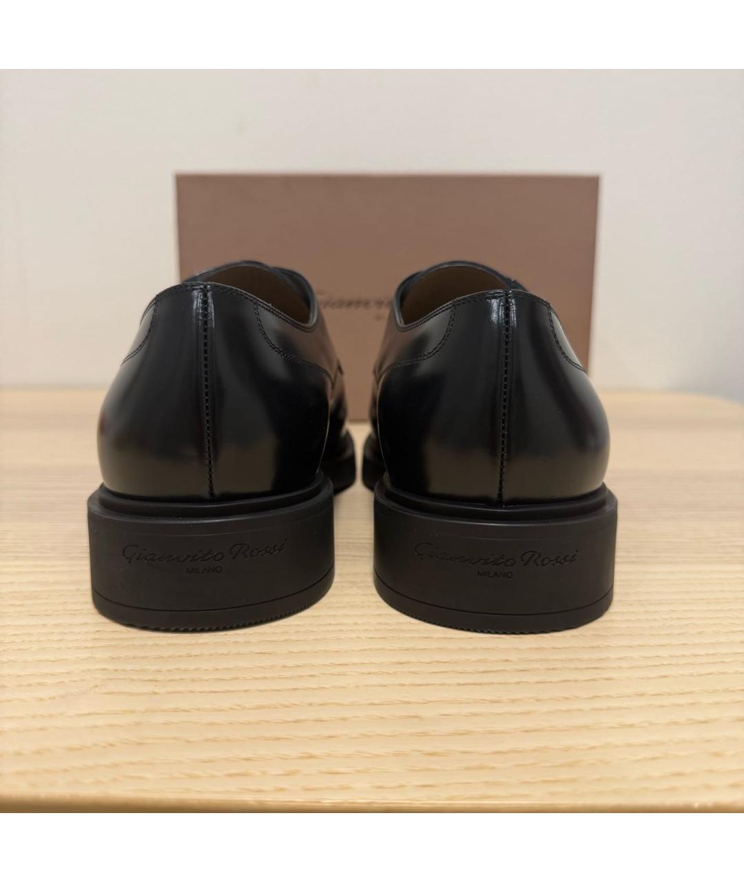 GIANVITO ROSSI Черные кожаные туфли, фото 4