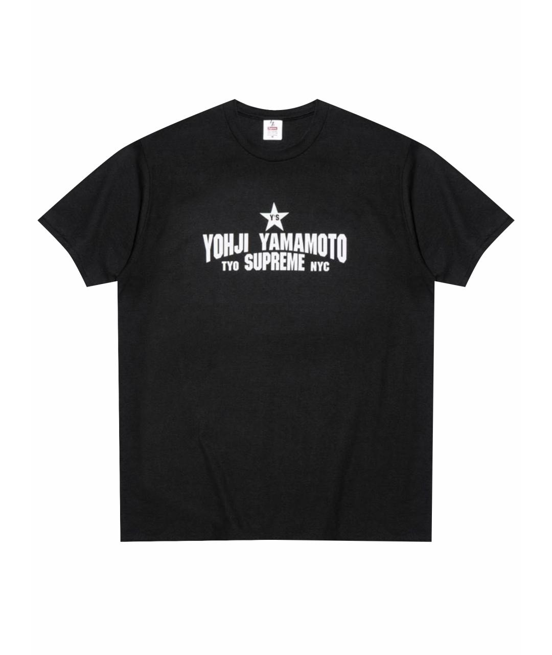 YOHJI YAMAMOTO Черная хлопковая футболка, фото 1