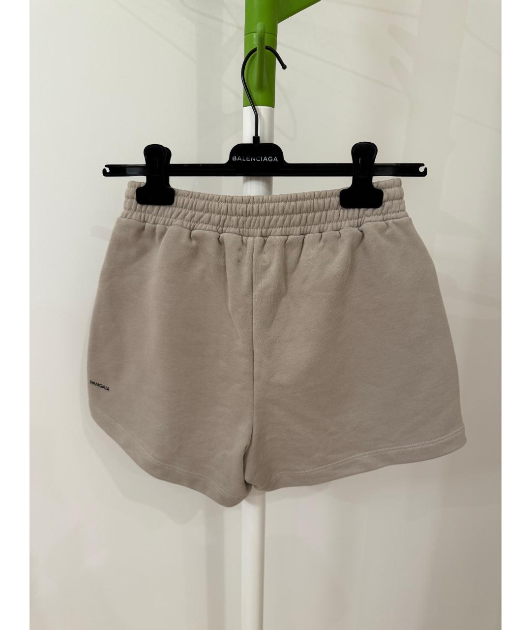 THE PANGAIA Бежевые хлопковые шорты, фото 2