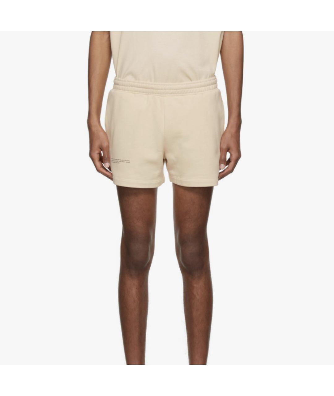 THE PANGAIA Бежевые хлопковые шорты, фото 4