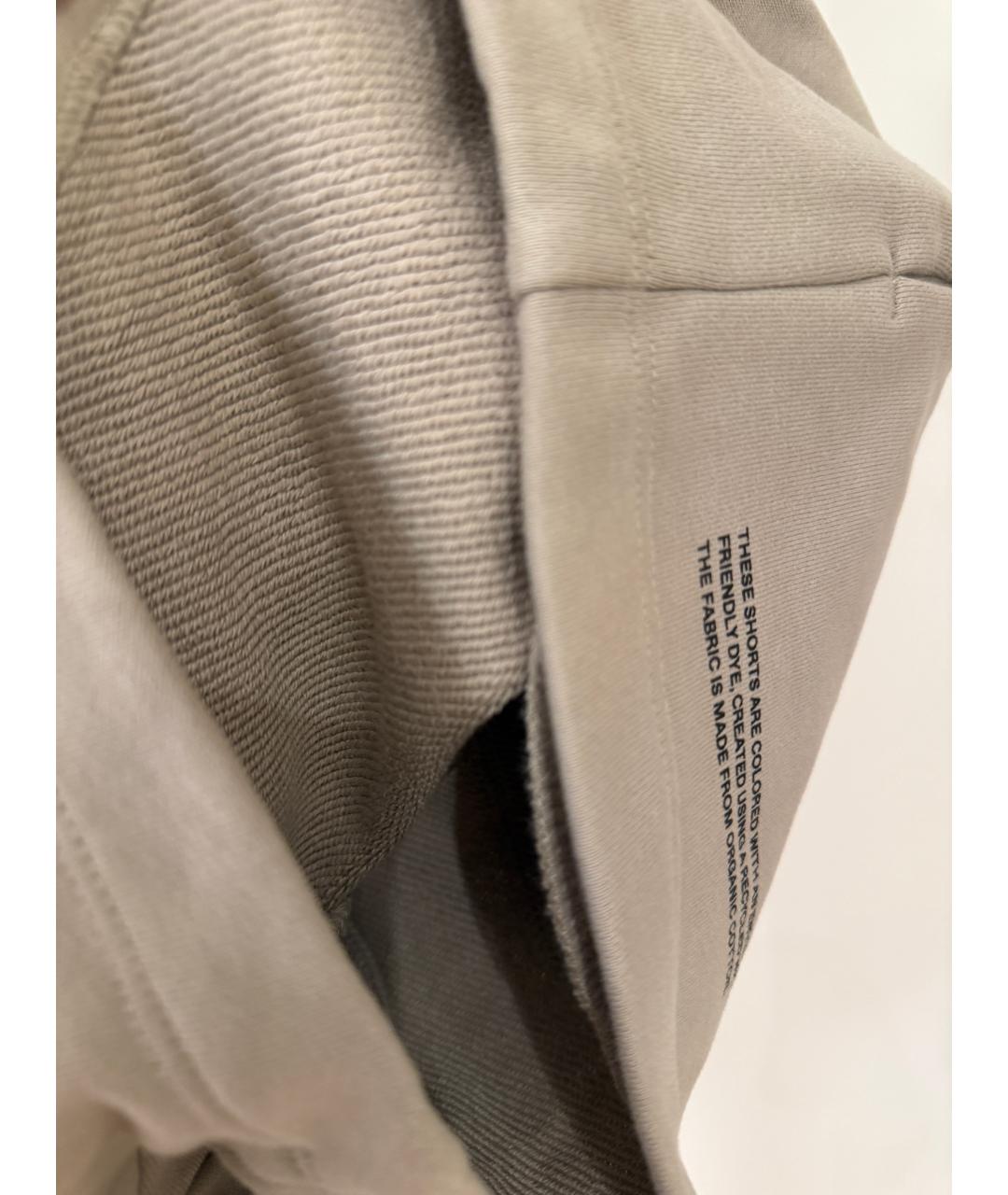 THE PANGAIA Бежевые хлопковые шорты, фото 3