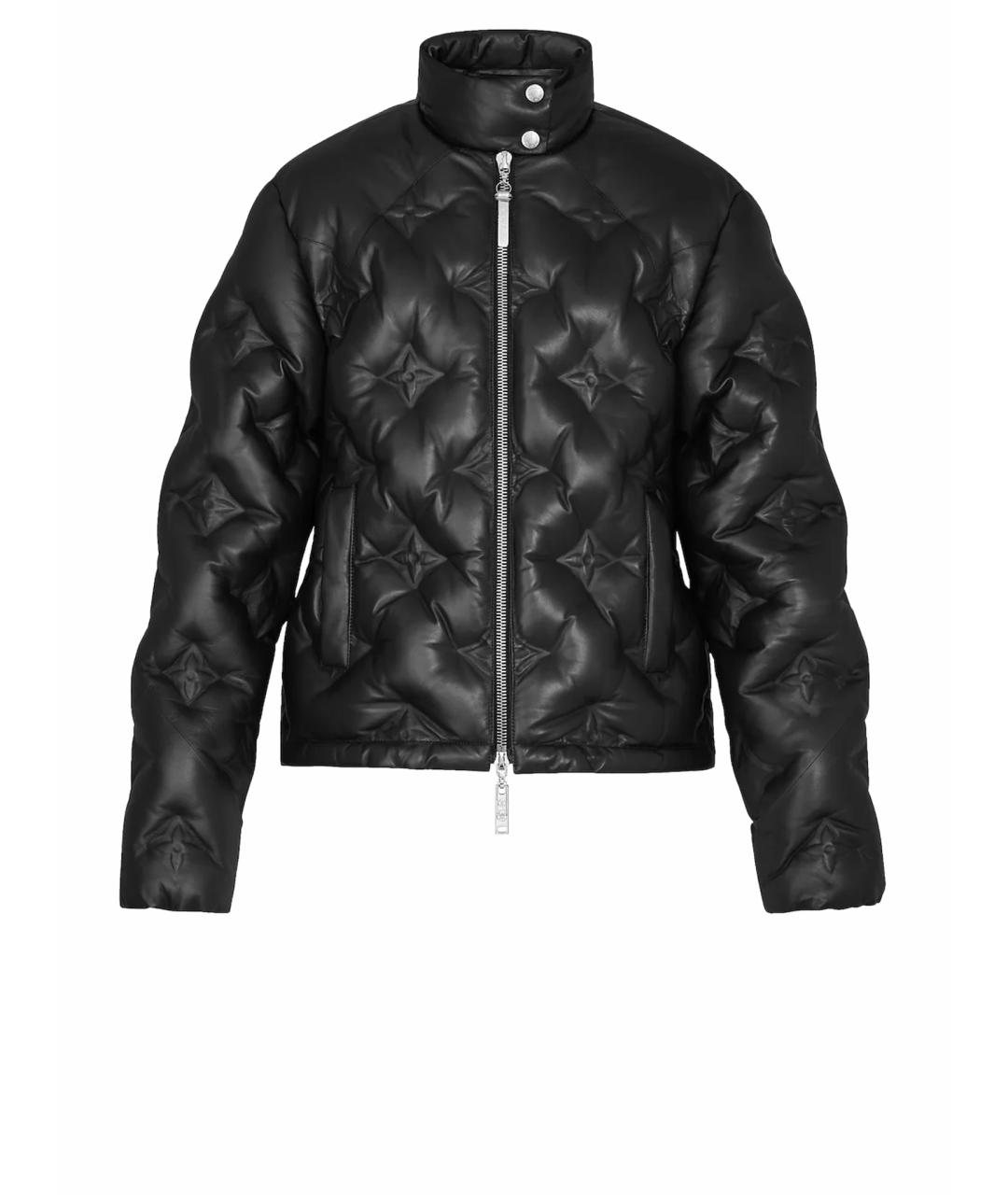 LOUIS VUITTON Черная кожаная куртка, фото 9