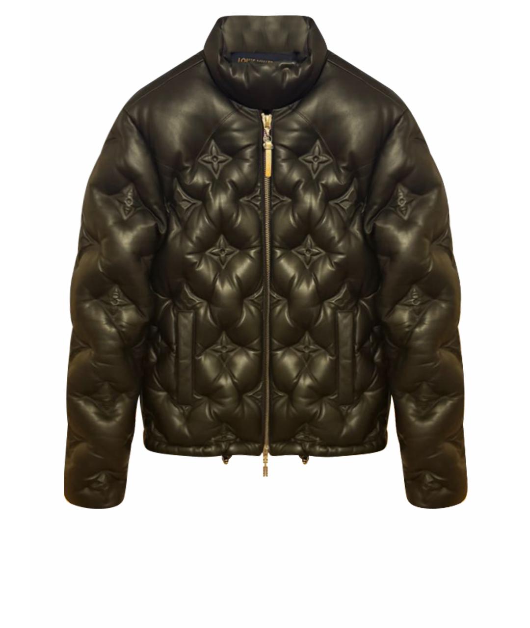 LOUIS VUITTON Черная кожаная куртка, фото 1