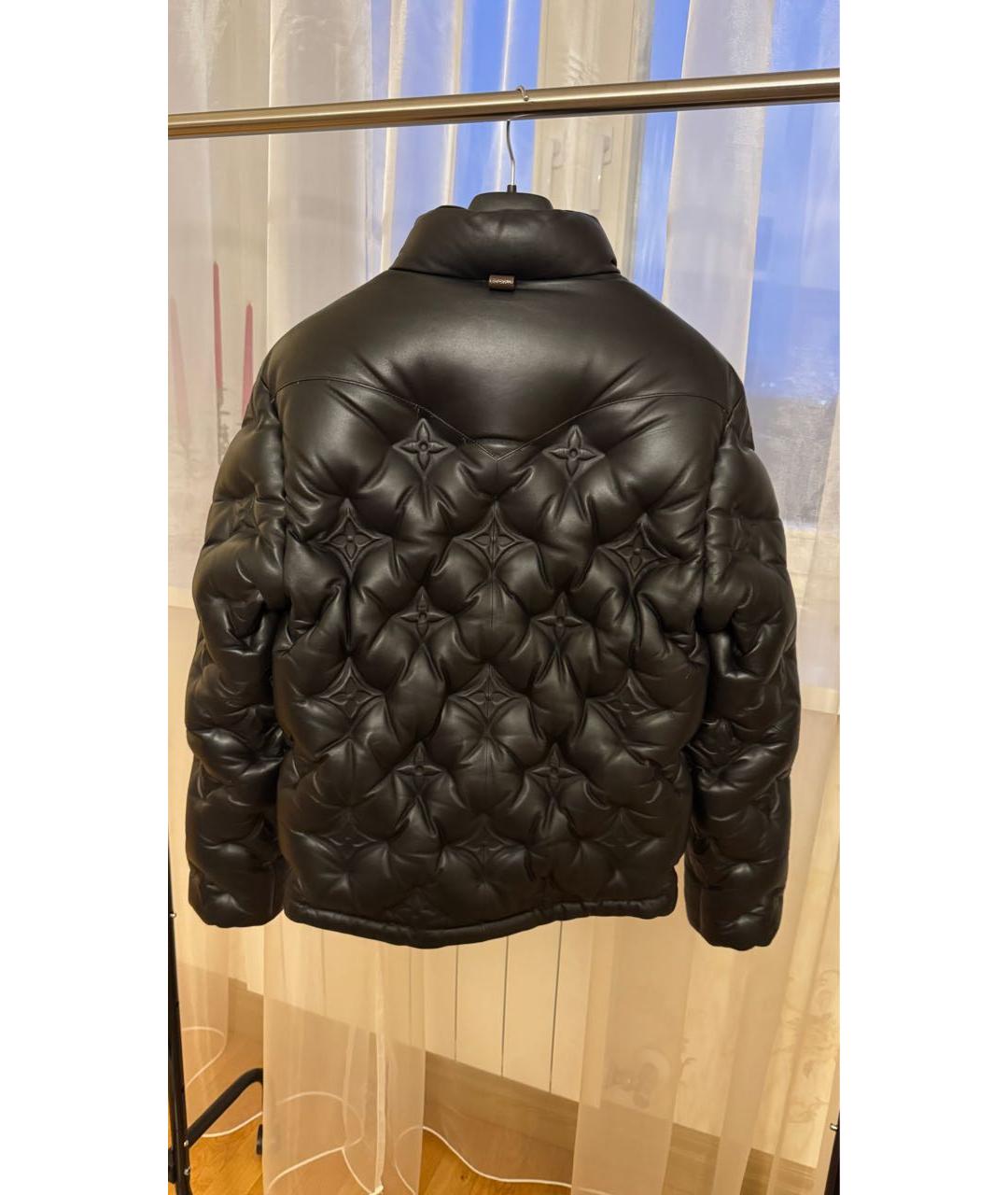 LOUIS VUITTON Черная кожаная куртка, фото 2