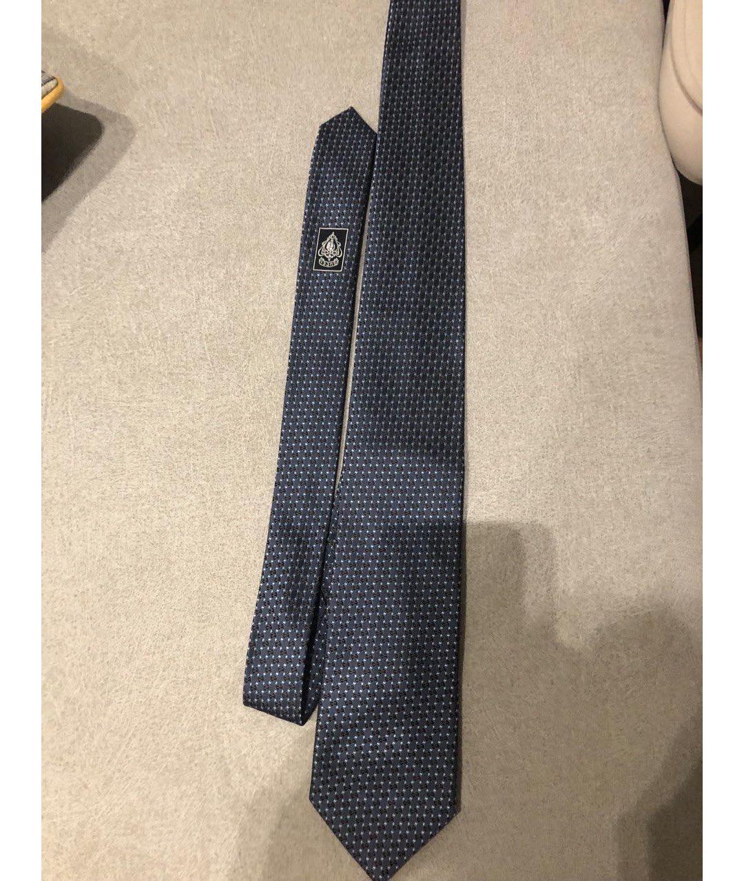 GUCCI Темно-синий тканевый галстук, фото 6