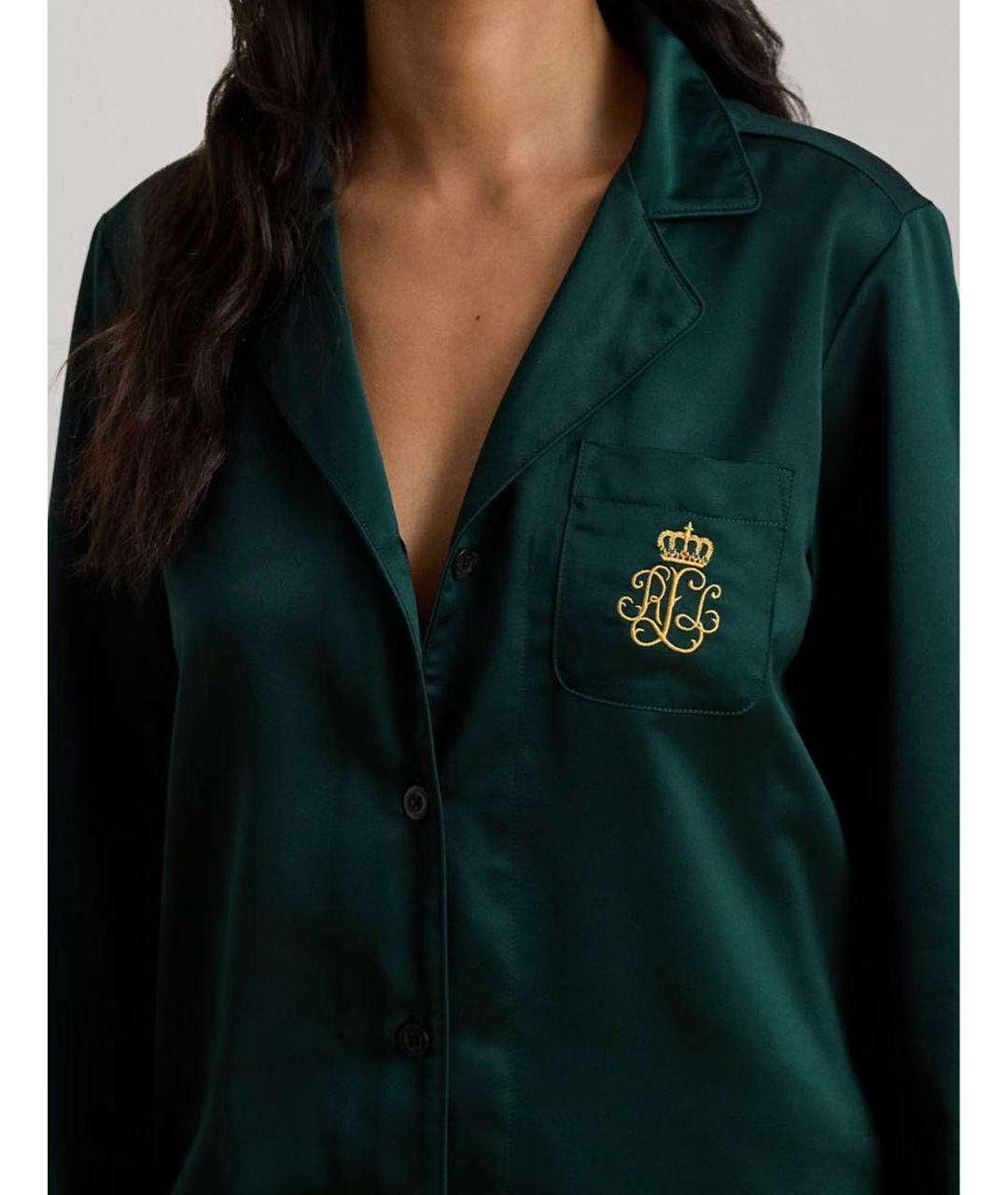 RALPH LAUREN Зеленая полиэстеровая пижама, фото 5