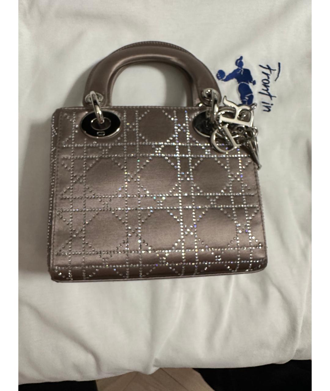 CHRISTIAN DIOR Тканевая сумка с короткими ручками, фото 6