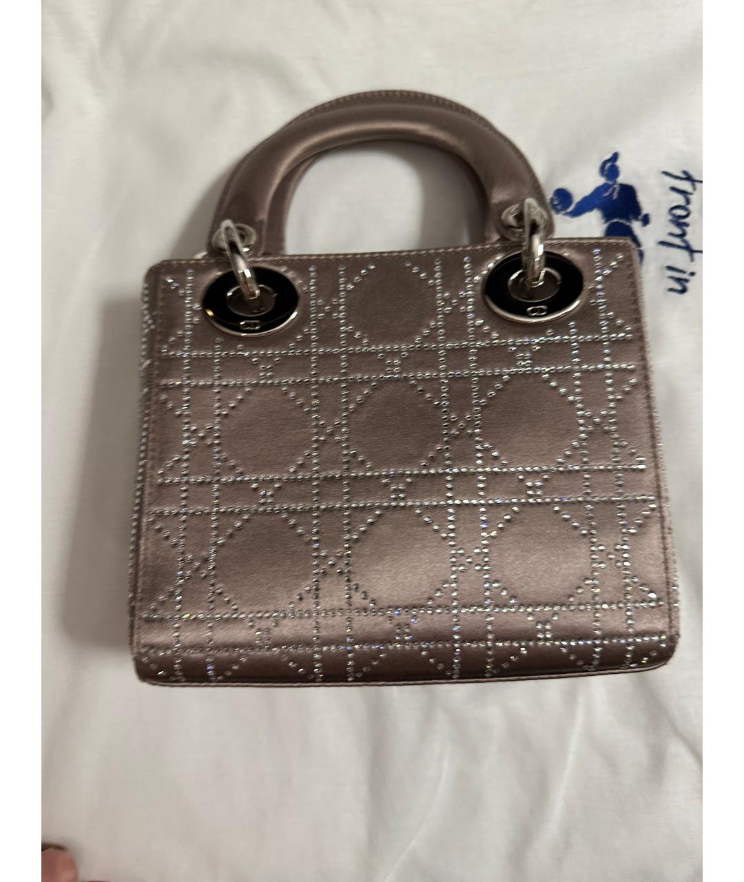 CHRISTIAN DIOR Тканевая сумка с короткими ручками, фото 2