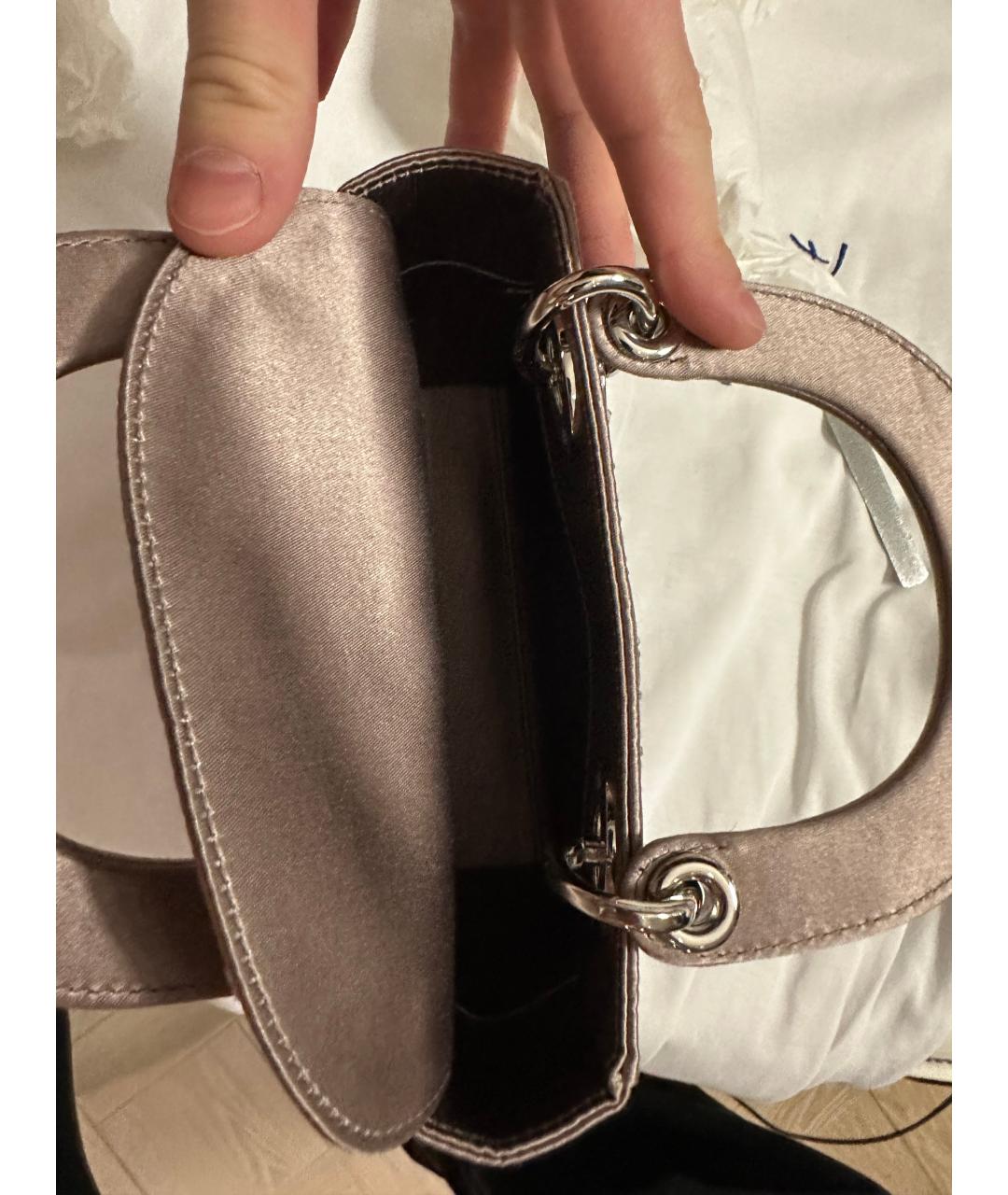 CHRISTIAN DIOR Тканевая сумка с короткими ручками, фото 4