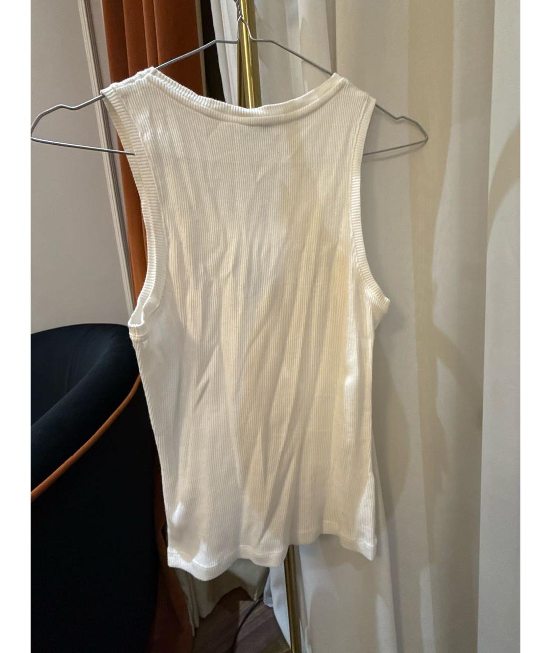 LOEWE Белая хлопковая майка, фото 2