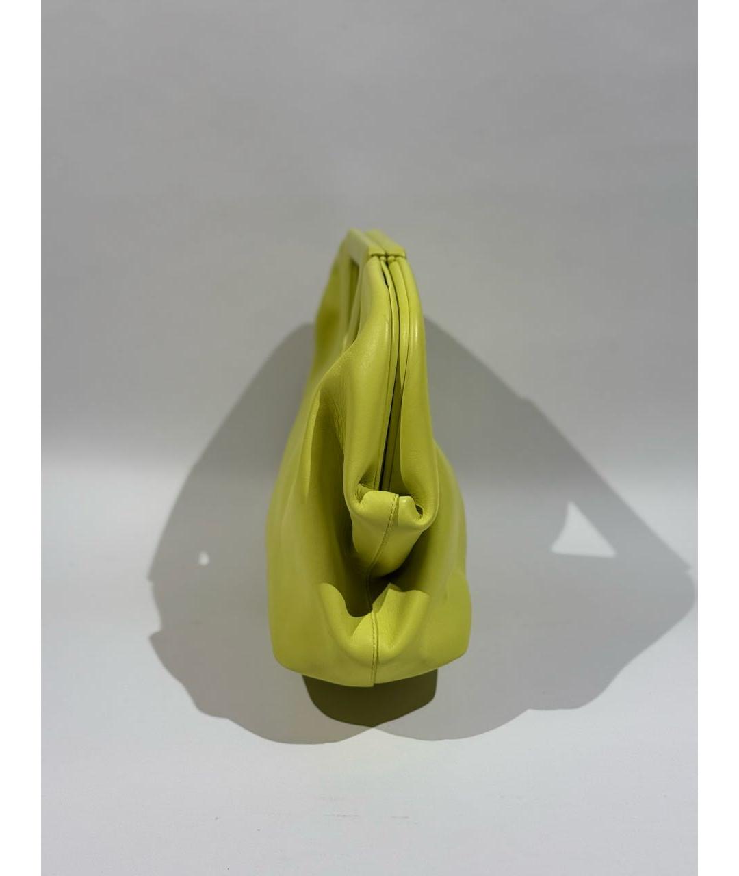 BOTTEGA VENETA Салатовая кожаная сумка через плечо, фото 2