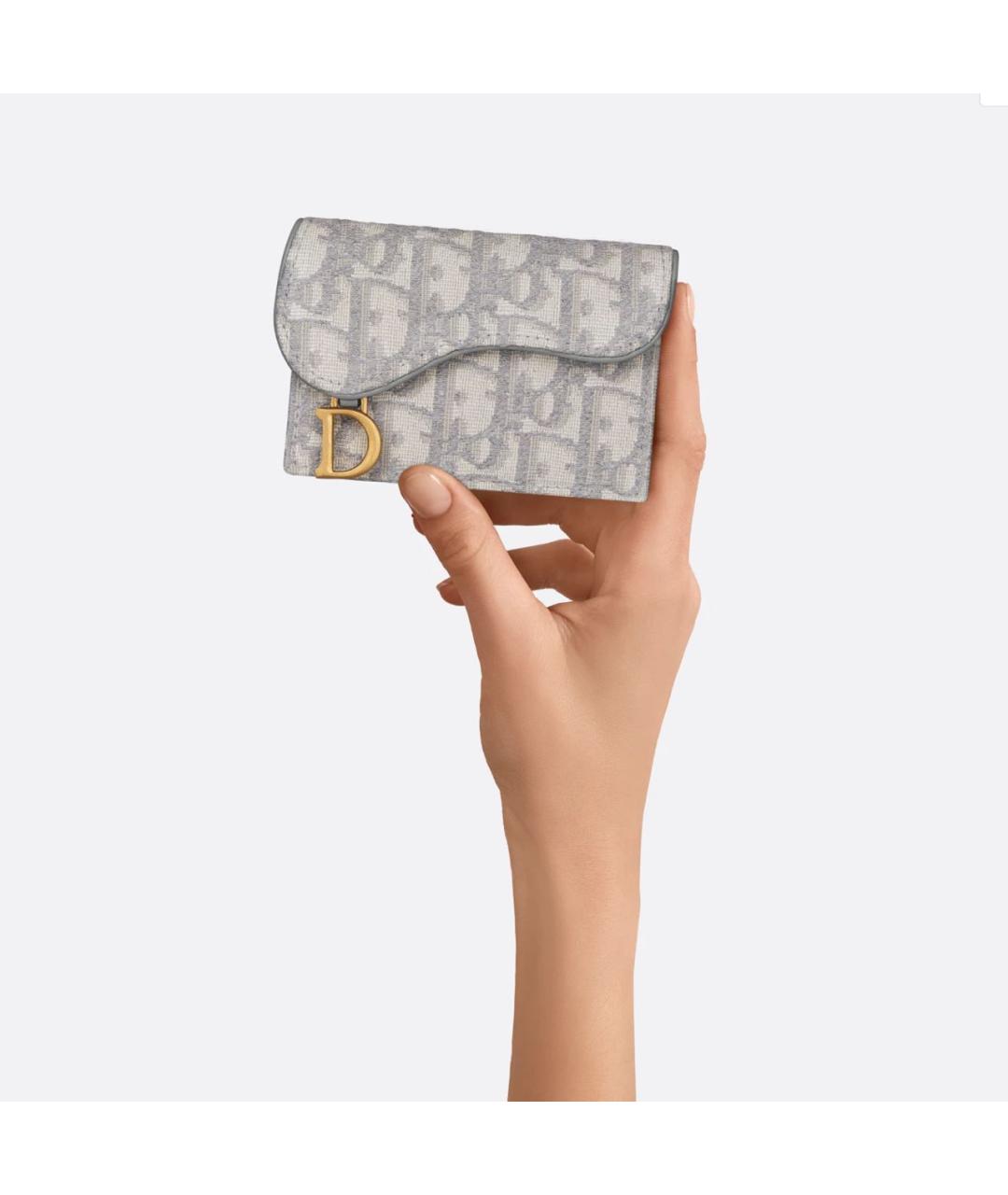 CHRISTIAN DIOR Серый кошелек, фото 6