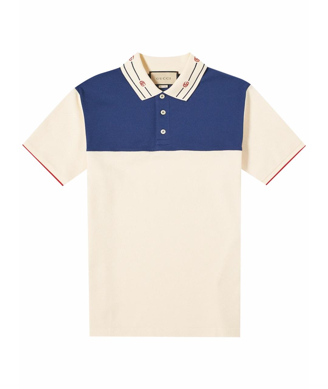 GUCCI Бежевая хлопковая футболка, фото 1