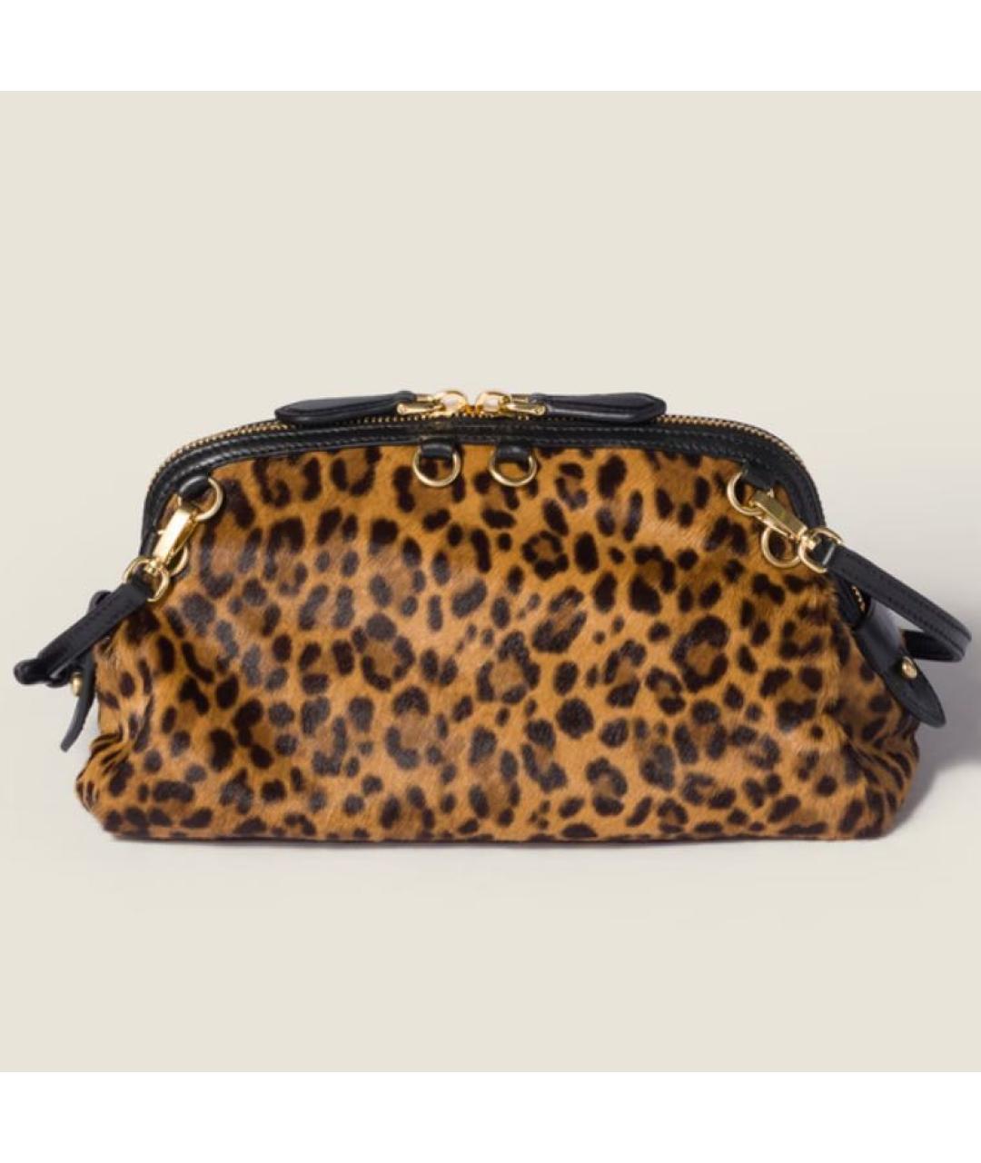 MIU MIU Кожаная сумка с короткими ручками, фото 3