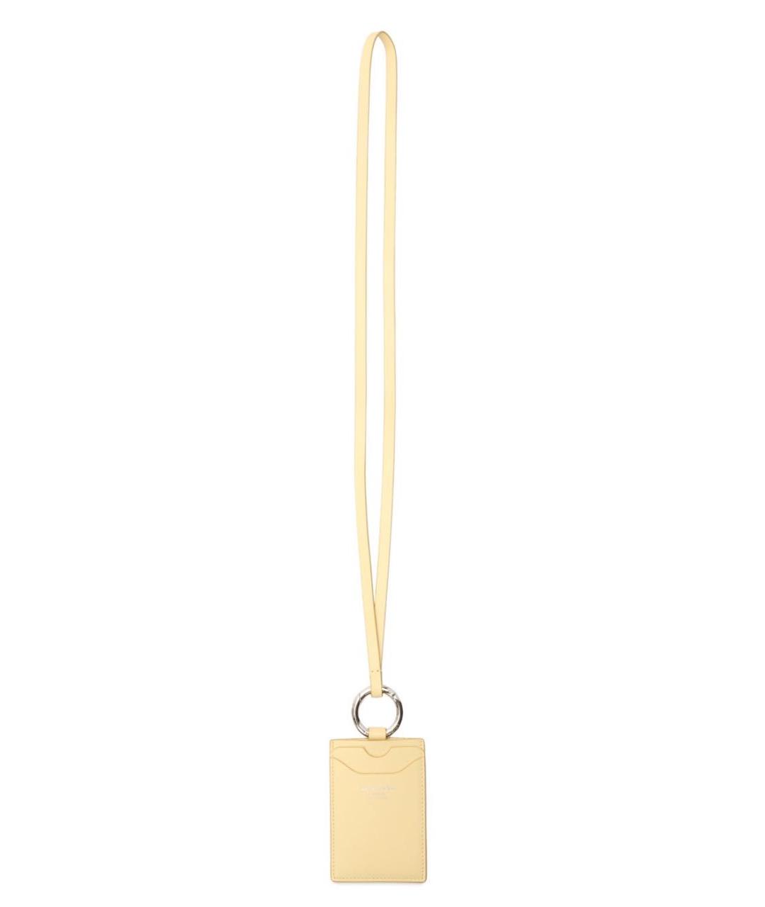 ACNE STUDIOS Желтый кожаный кардхолдер, фото 2