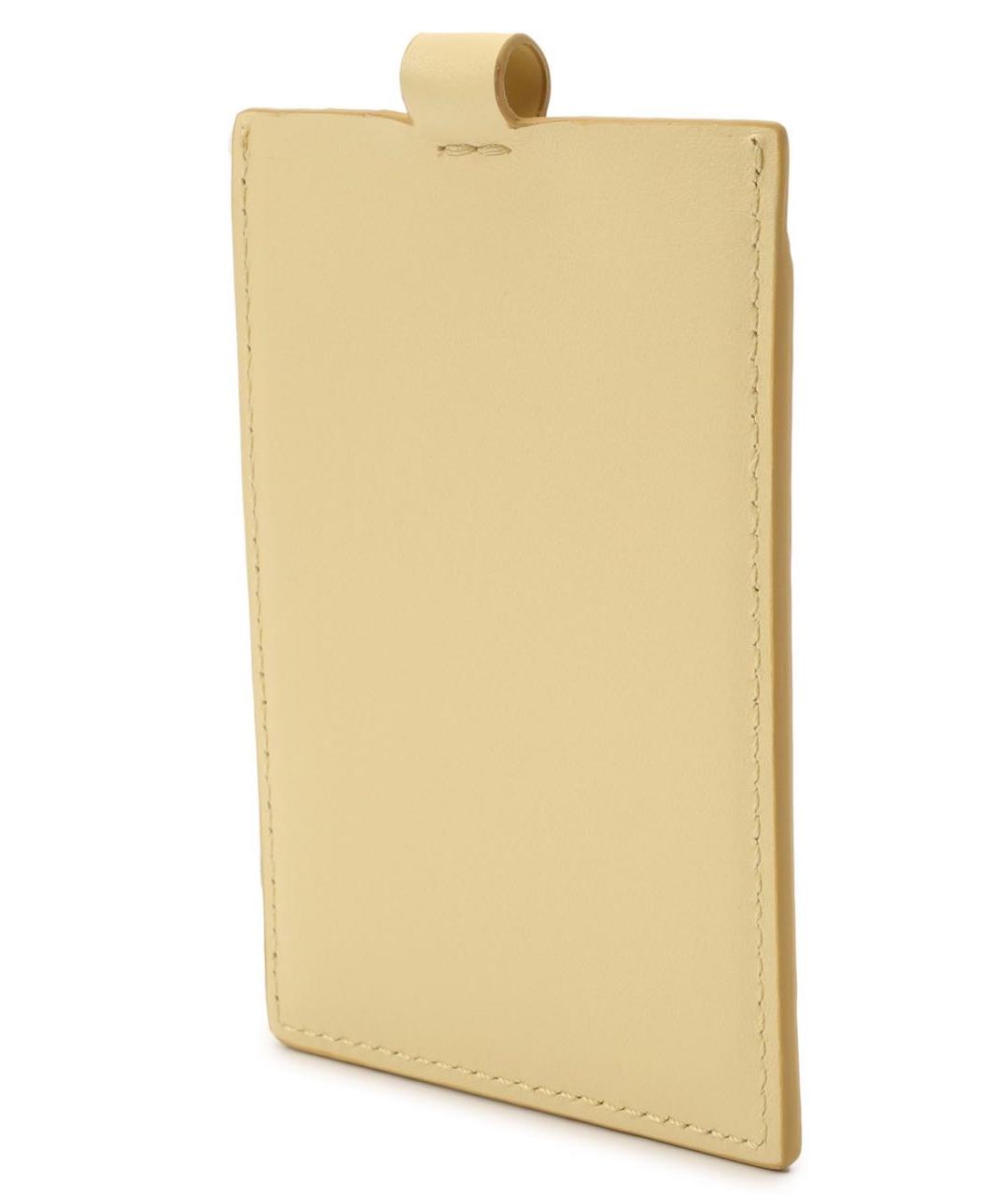 ACNE STUDIOS Желтый кожаный кардхолдер, фото 4