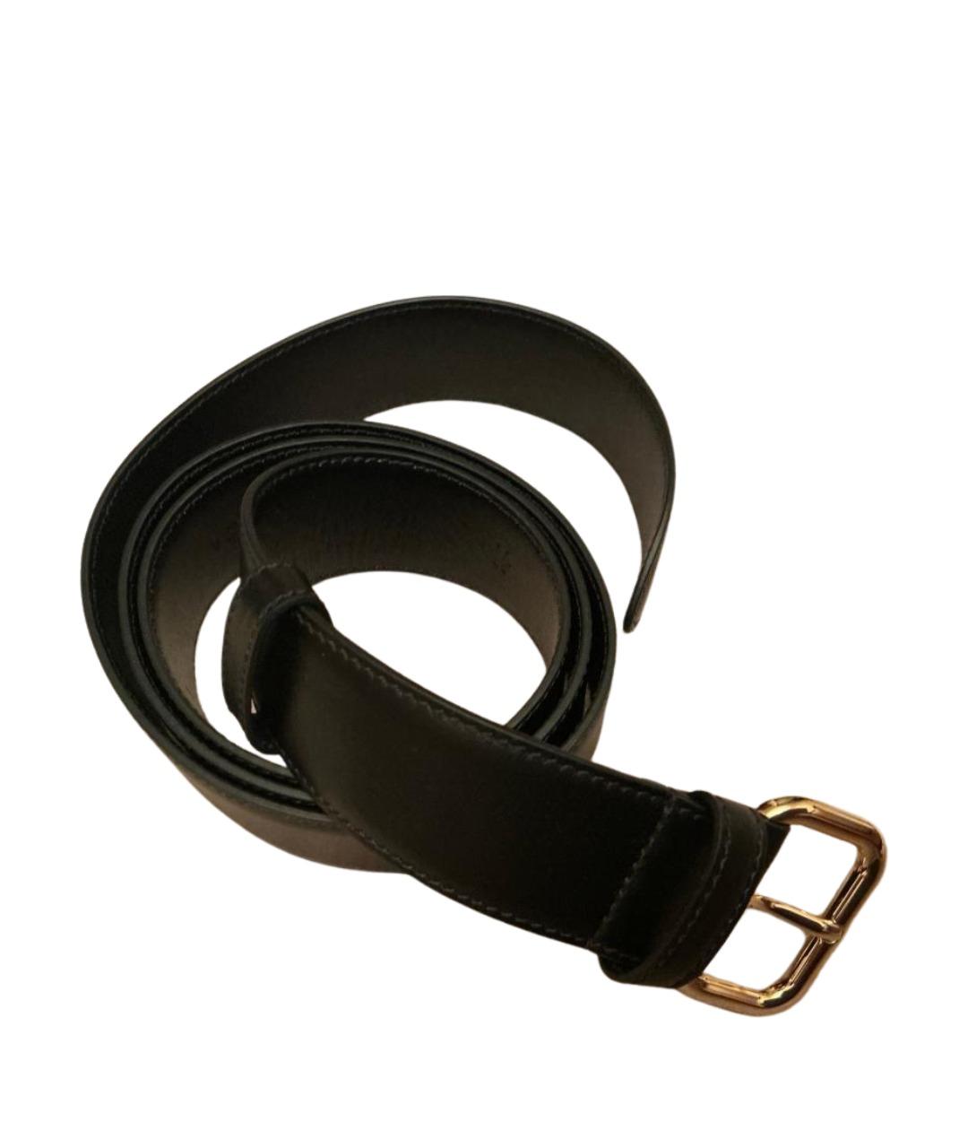 MIU MIU Черный кожаный ремень, фото 1