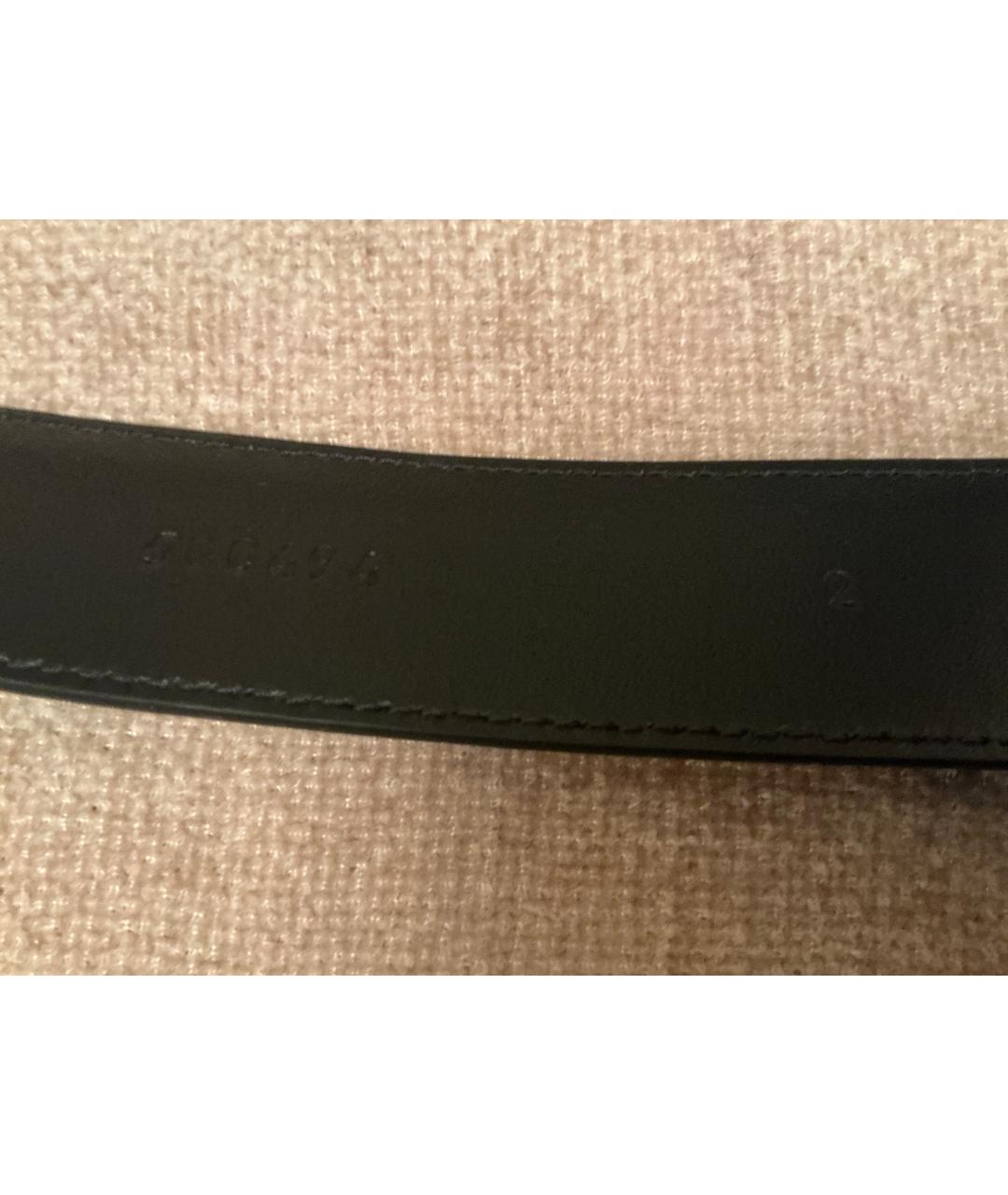 MIU MIU Черный кожаный ремень, фото 2