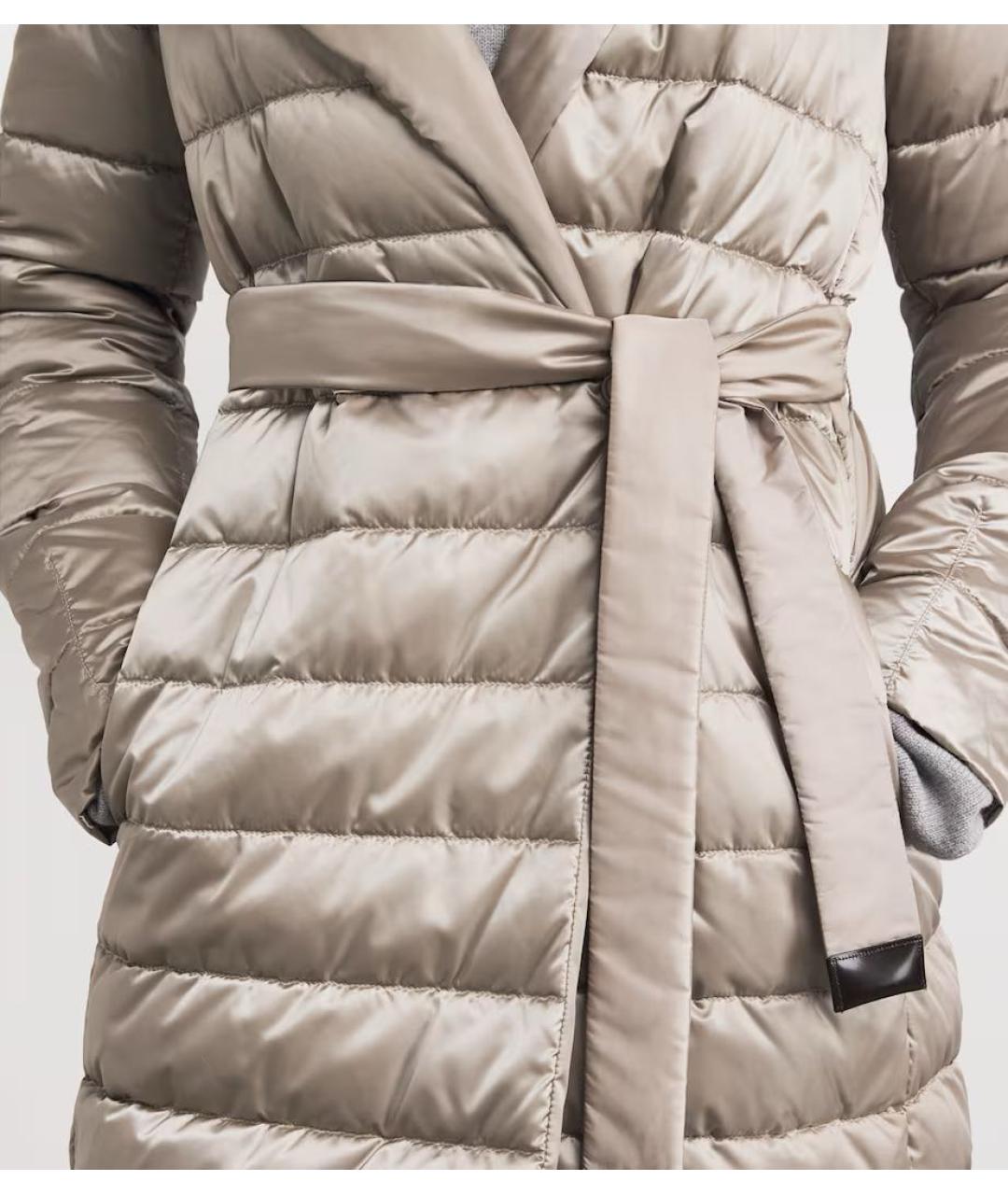 'S MAX MARA Бежевая полиамидовая куртка, фото 2