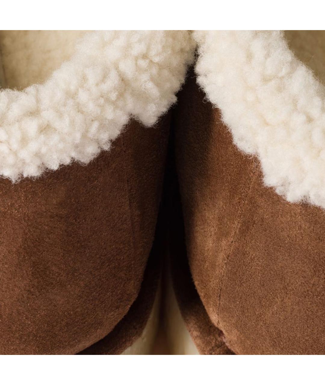 MIU MIU Коричневые замшевые мюли, фото 4