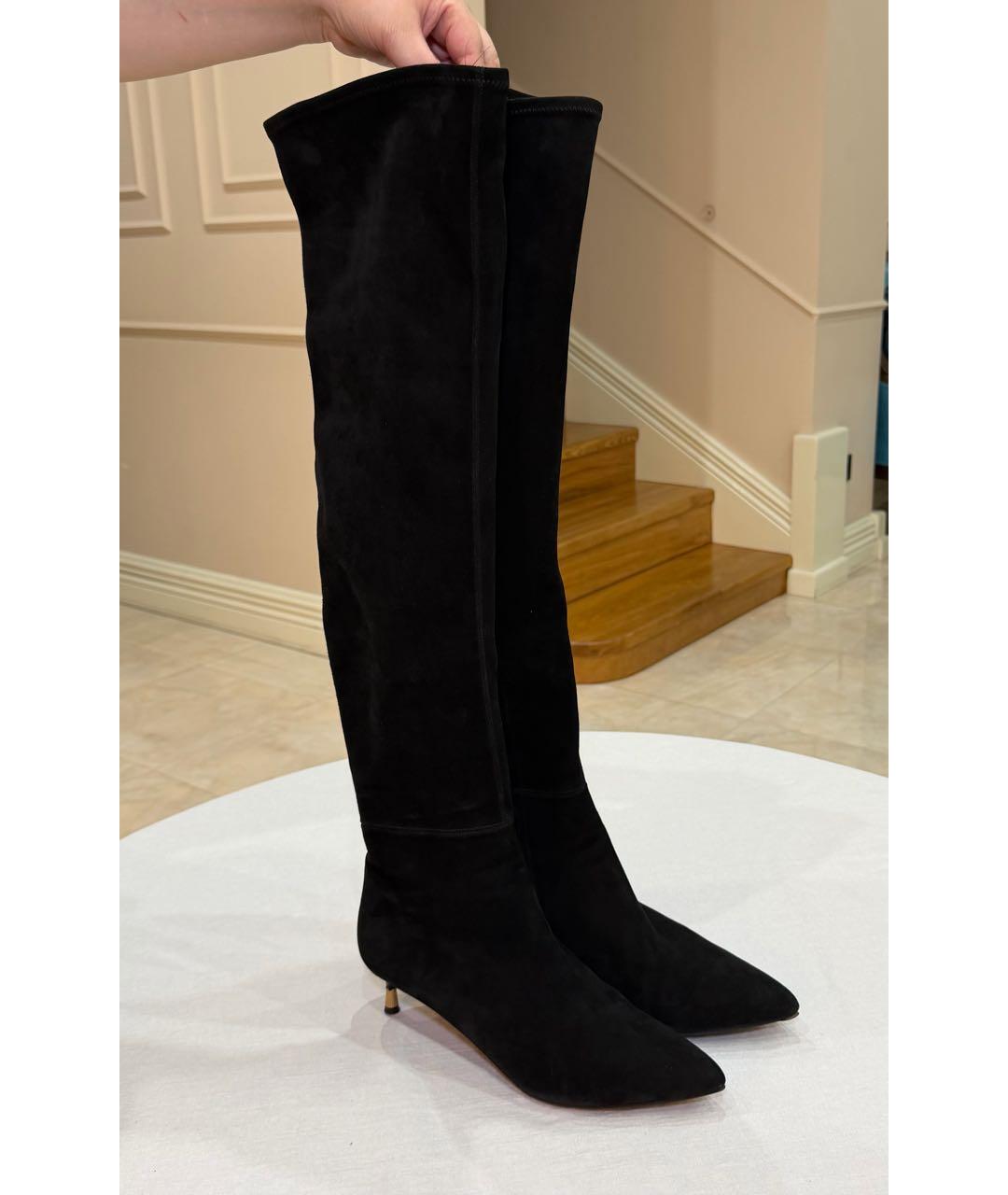 TOM FORD Черные замшевые ботфорты, фото 2