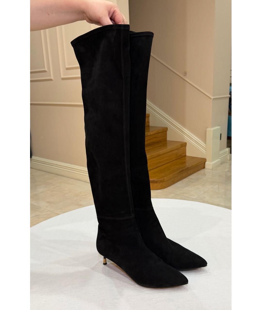 TOM FORD Черные замшевые ботфорты, фото 3