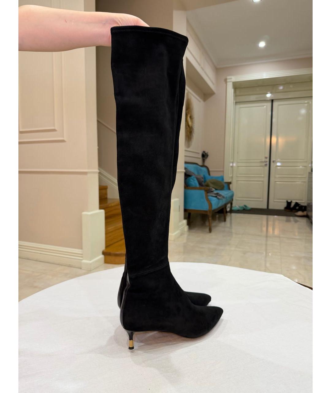 TOM FORD Черные замшевые ботфорты, фото 5