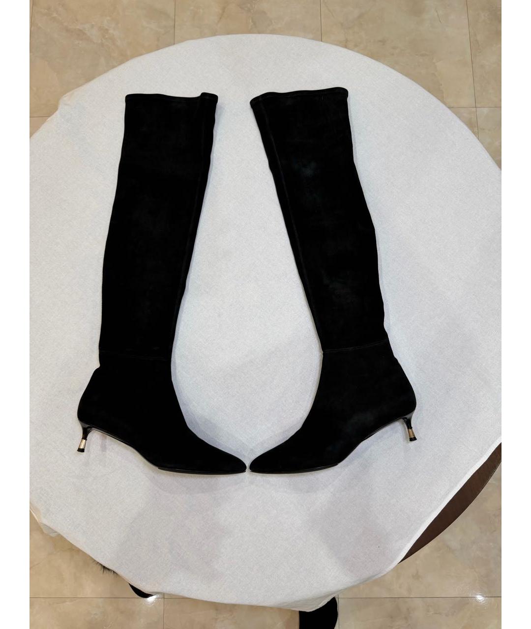 TOM FORD Черные замшевые ботфорты, фото 8