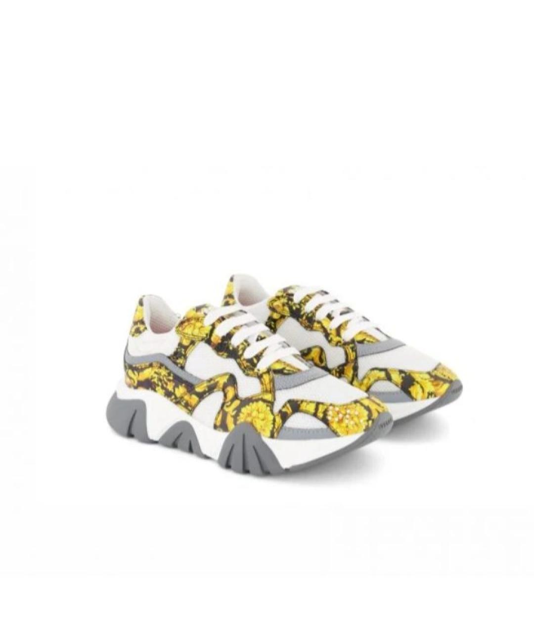 VERSACE Мульти текстильные кроссовки, фото 2