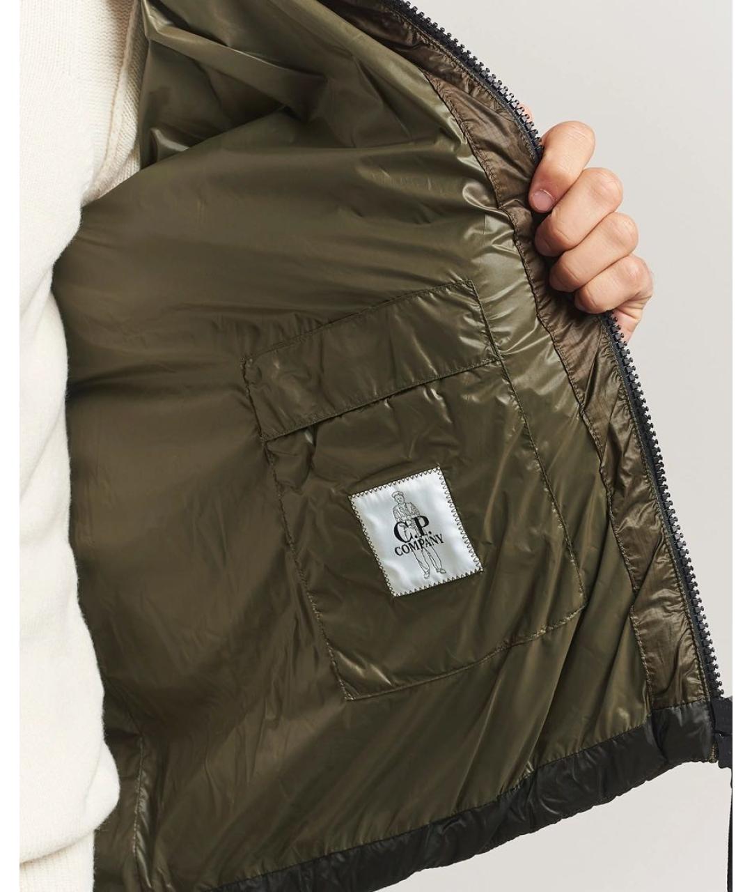 CP COMPANY Хаки полиэстеровый пуховик, фото 4