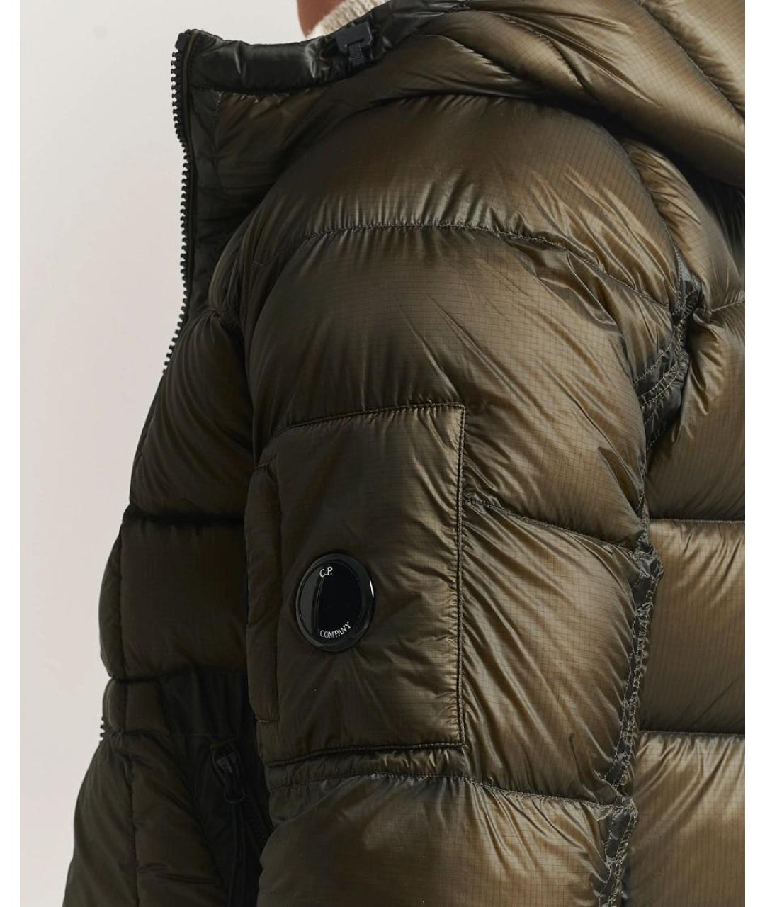 CP COMPANY Хаки полиэстеровый пуховик, фото 3