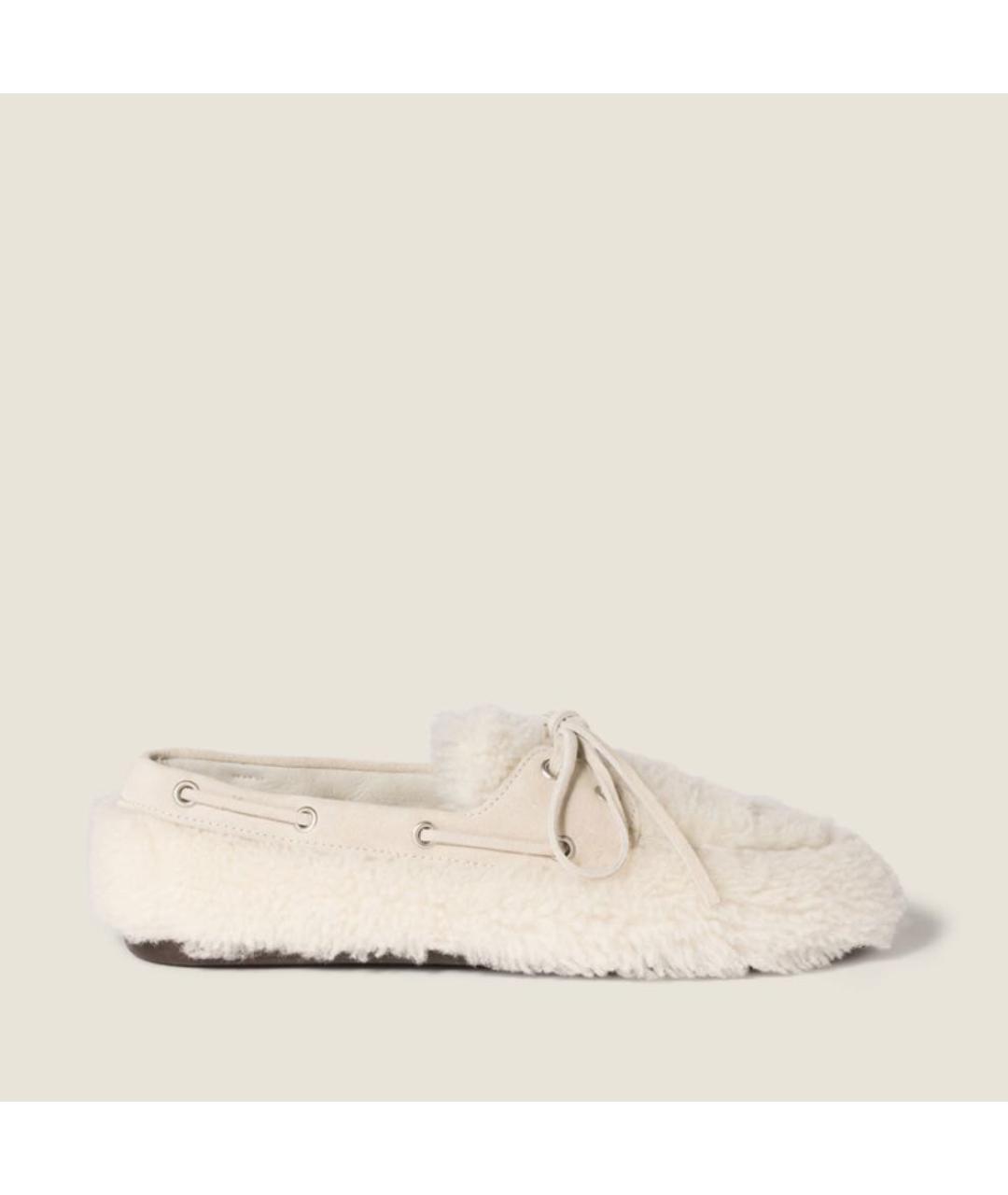 MIU MIU Белые лоферы, фото 5