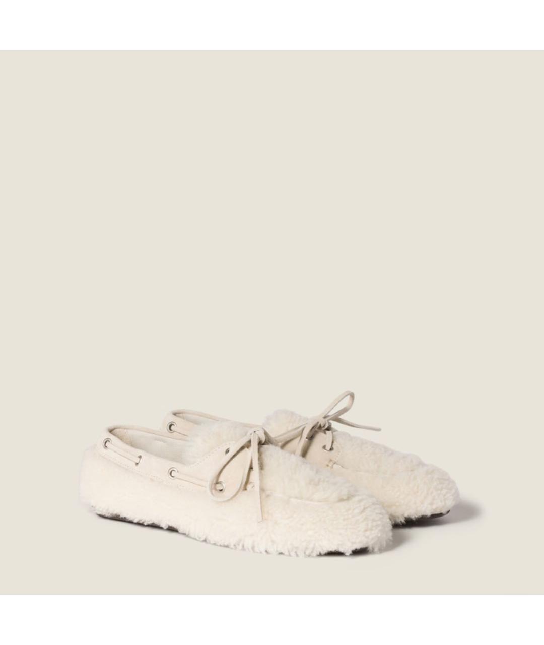 MIU MIU Белые лоферы, фото 2