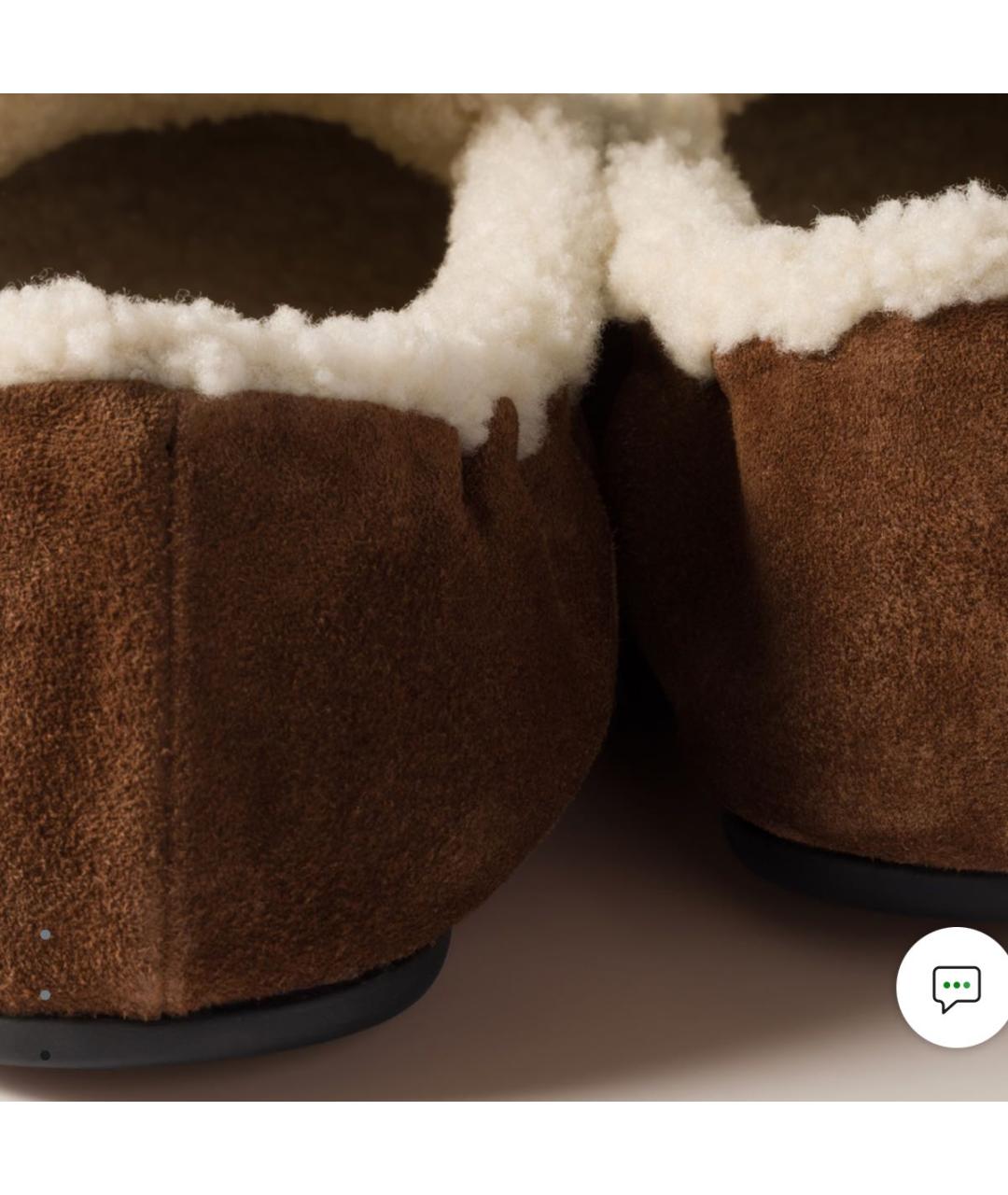 MIU MIU Коричневые замшевые лоферы, фото 4