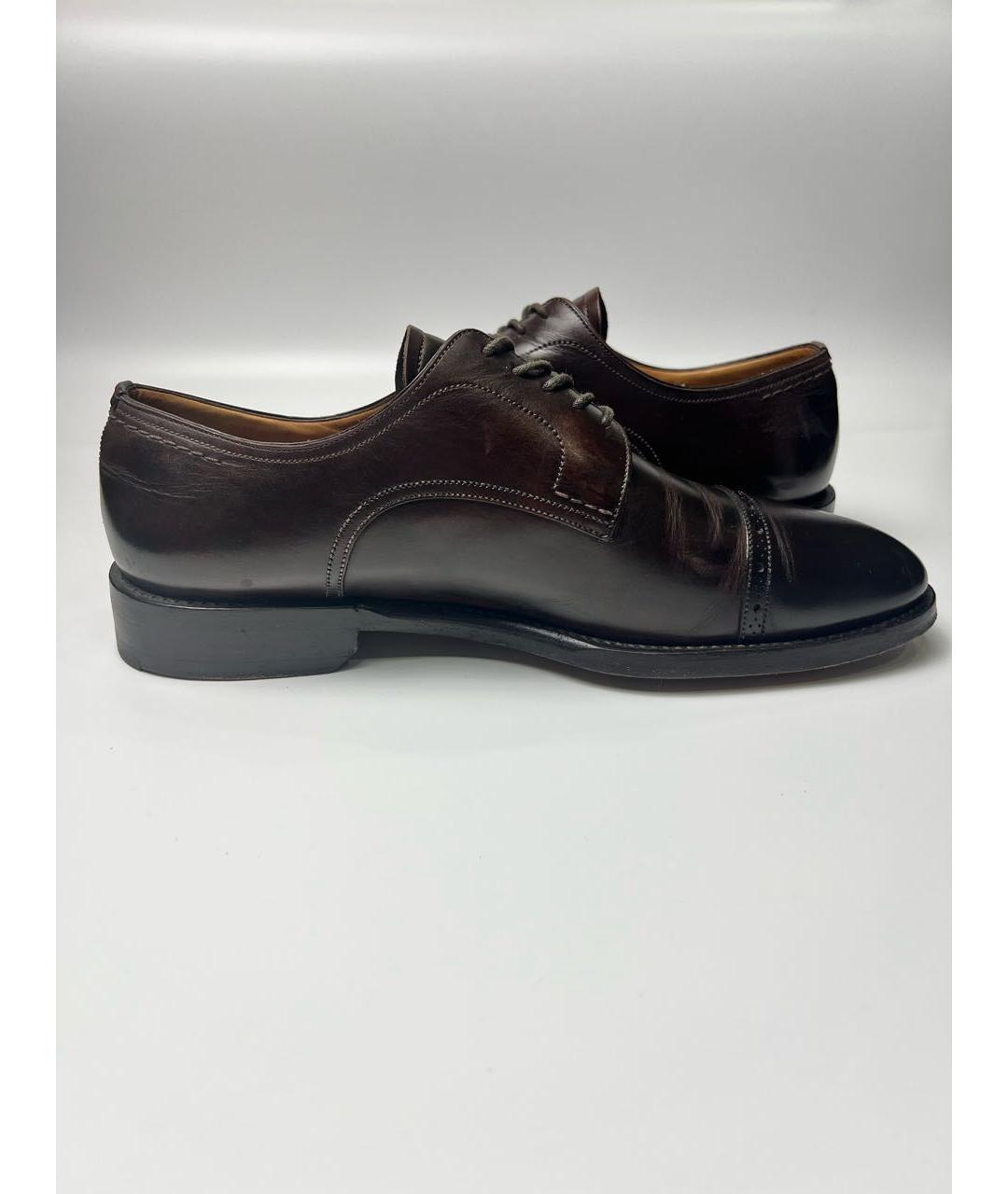 BALLY Коричневые кожаные туфли, фото 9