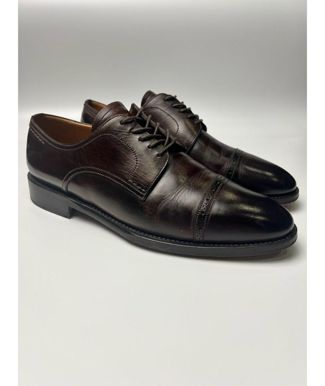 BALLY Коричневые кожаные туфли, фото 2