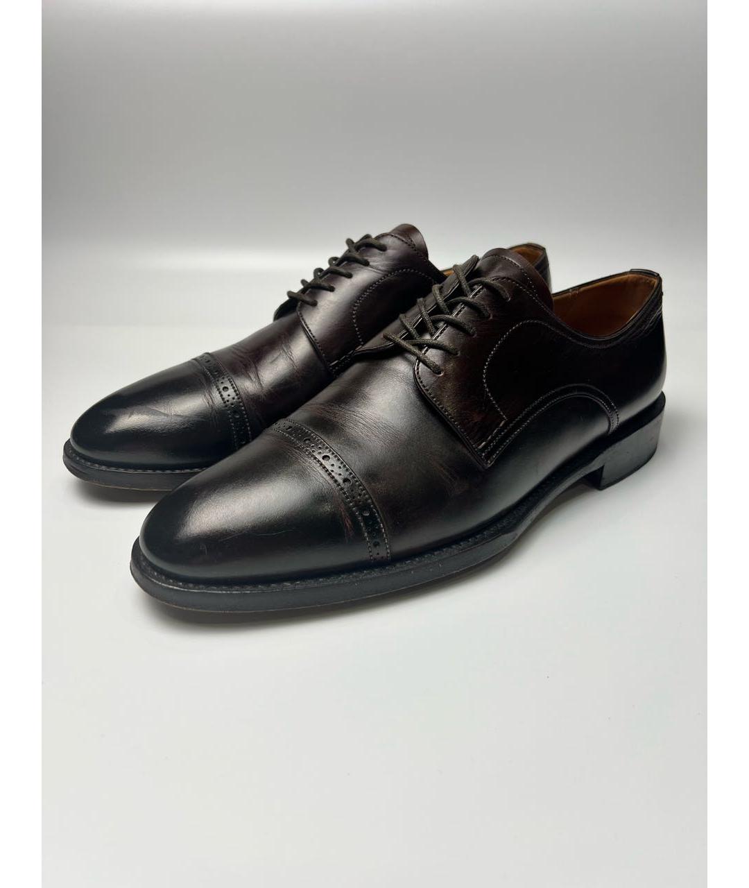 BALLY Коричневые кожаные туфли, фото 6