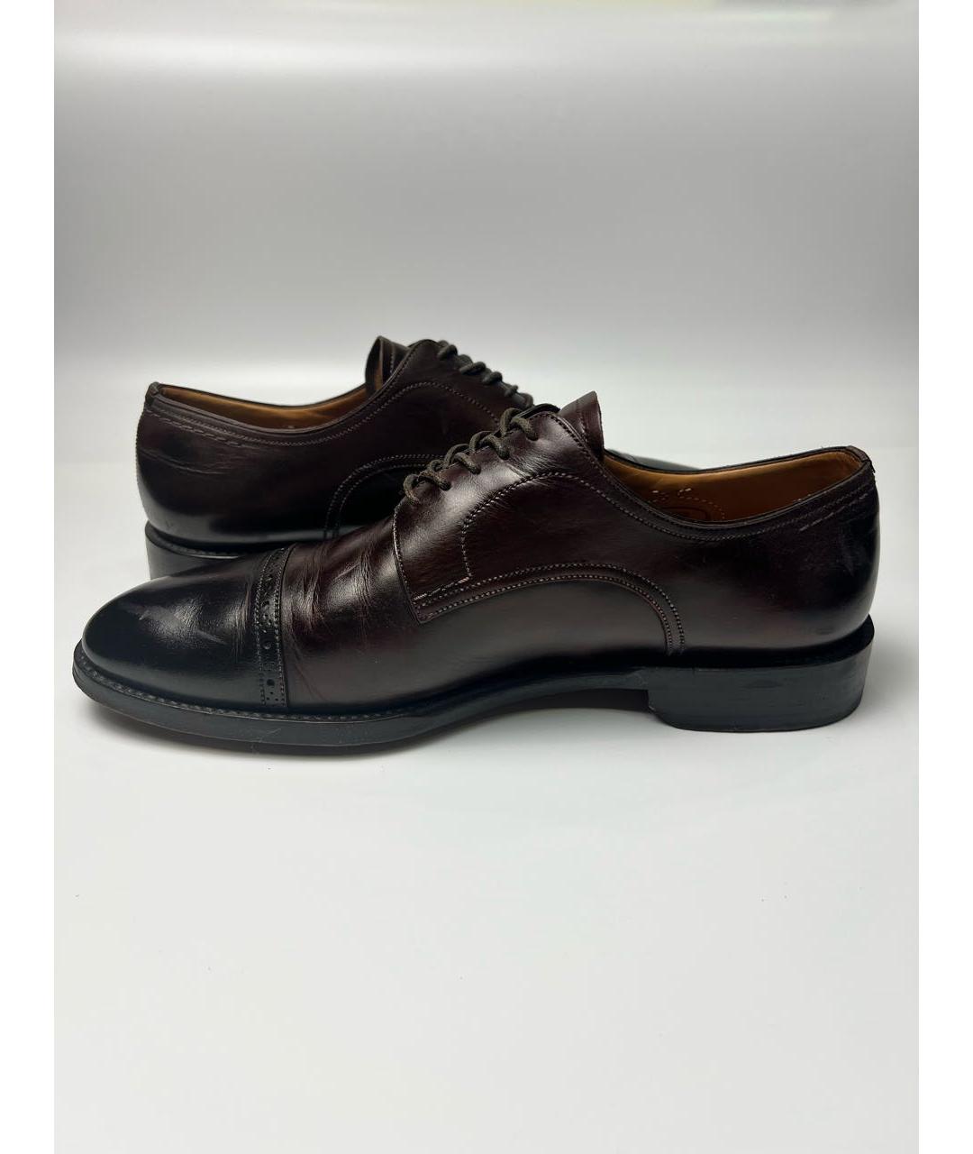 BALLY Коричневые кожаные туфли, фото 7