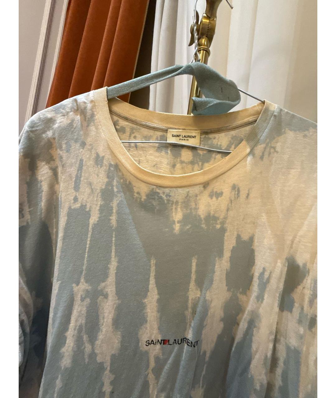 SAINT LAURENT Мульти хлопковая футболка, фото 3