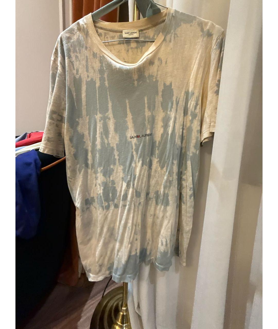 SAINT LAURENT Мульти хлопковая футболка, фото 5