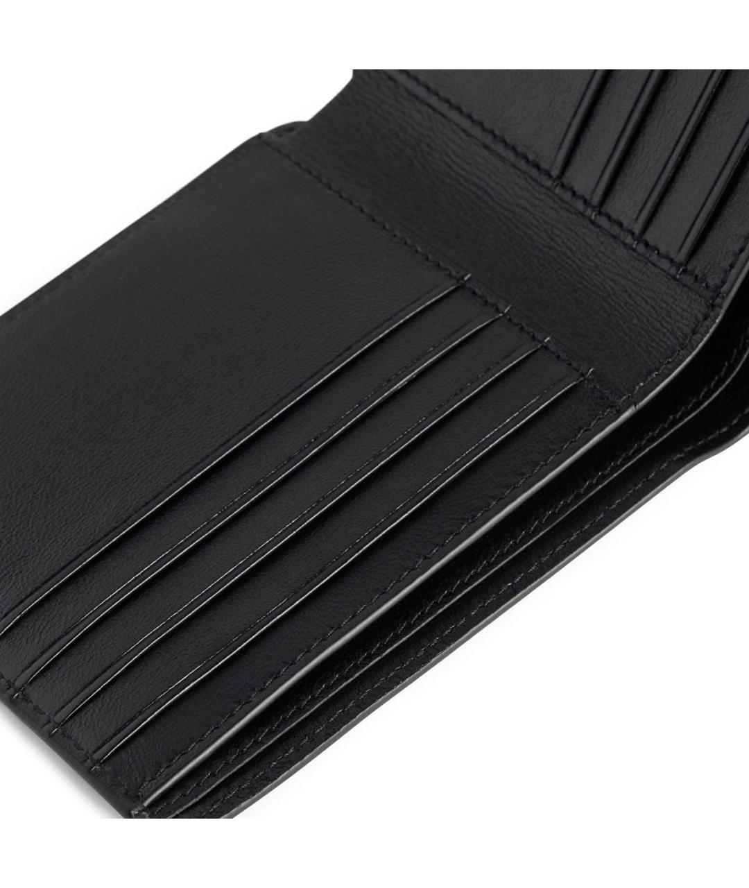 BALENCIAGA Черный кожаный кошелек, фото 4