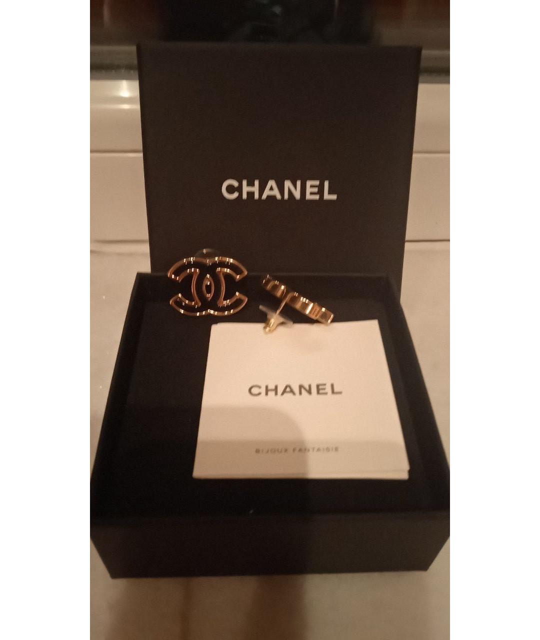 CHANEL Черные серьги, фото 3