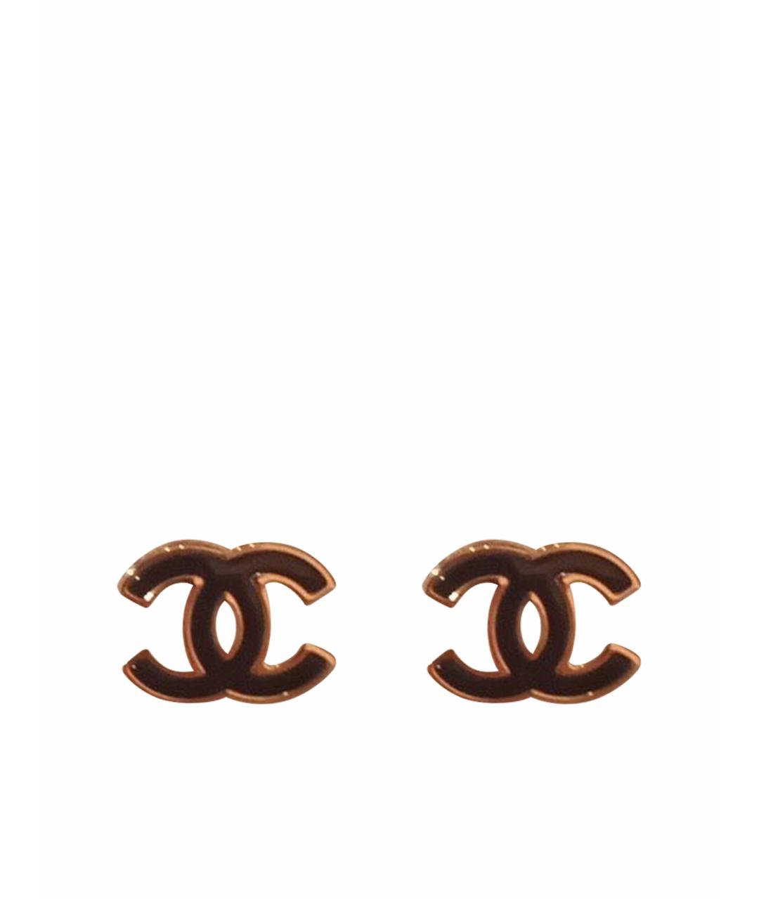 CHANEL Черные серьги, фото 1